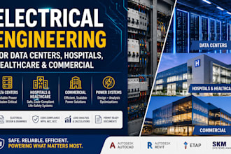 do electrical engineering for data centers, hospitals, healthcare and commercial