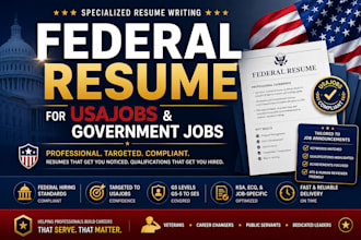 write a federal resume for usajobs and government jobs