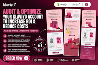 audit and optimize your klaviyo account to increase ROI and reduce costs