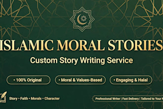 writing islamic story for youtube channel