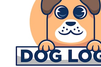 create awesome and gorgeous dog logo design