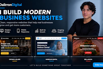 design a modern responsive website for your business