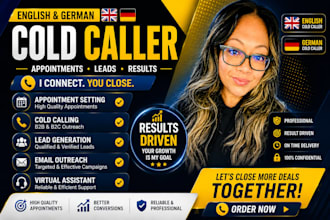 german cold calling for the dach market and set b2b appointments commercial lead