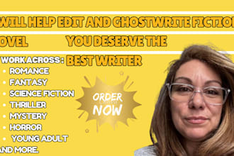 write or ghostwrite your fiction novel