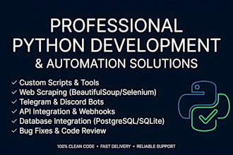 write a custom python script or automation tool
