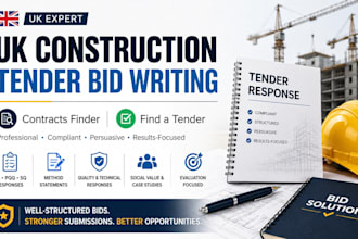 write winning UK construction tender bid for contracts finder and find a tender