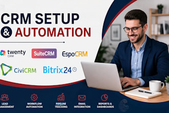 setup twenty crm suitecrm espocrm configuration civicrm bitrix24 automation