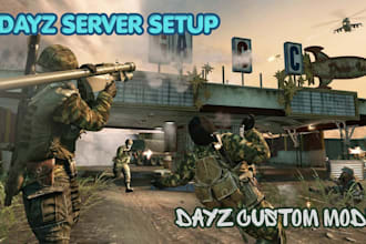 build custom dayz server mods map script loot system and base building