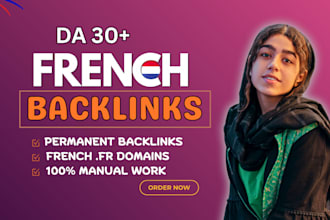 provide french link building with high da dofollow french SEO backlinks