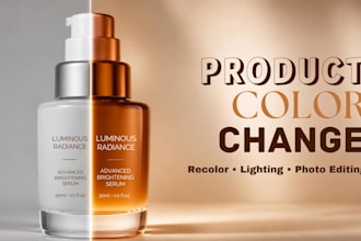 edit product images with color change recolor and lighting adjustment