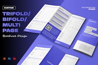 design bifold, trifold or multipage brochure