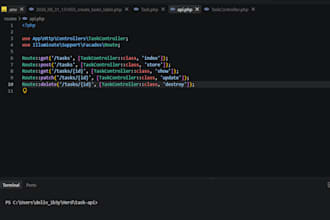 develop a secure rest API using laravel and PHP