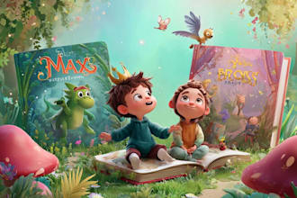 create print ready childrens book illustrations