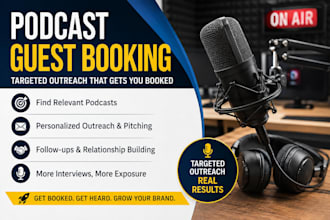 book you as a podcast guest using targeted outreach research host pitching