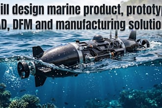 design marine product, prototype, cad, dfm and manufacturing