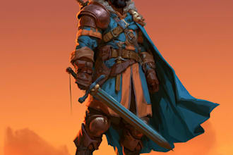 create custom dnd, rpg, dnd character art