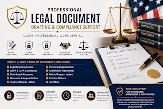 draft legal response letters for gdpr ccpa compliance and business agreements