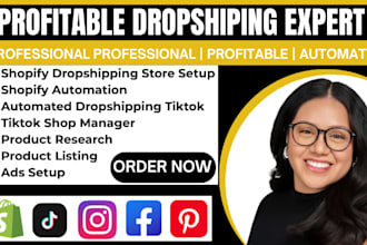 setup tiktok shop automated dropshipping store product research tiktok video ads