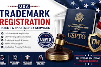 be your USA trademark attorney for trademark registration patent and IP service