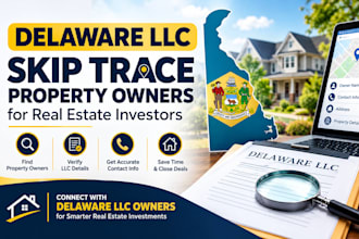 skip trace delaware llc property owners for real estate investors