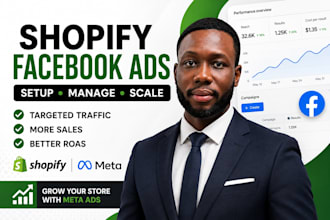 setup and manage shopify facebook ads for sales