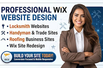 design locksmith website design wix handy website roofing website wix redesign