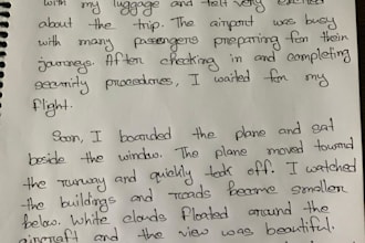 write anything with my neat and beautiful handwriting