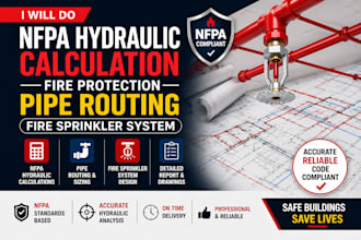 do nfpa hydraulic calculation fire protection pipe routing fire sprinkler system