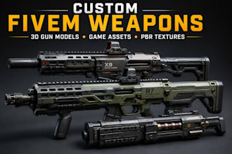 3d gun model 3d weapon models and game assets