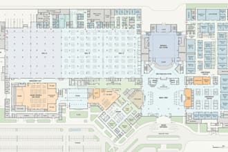create a wedding invitation map and event venue plan