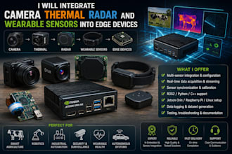 integrate camera thermal radar and wearable sensors into edge devices