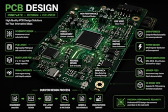 design your custom pcb layout and schematic