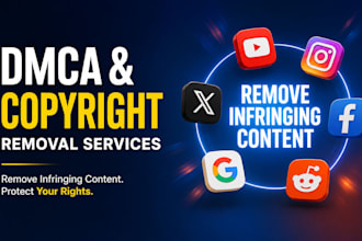 provide dmca takedown and copyright infringement removal services