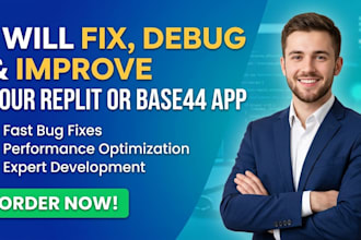 fix debug and improve your lovable replit or base44 app