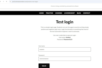 automate web testing using selenium robot framework and python