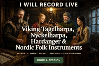 record live viking  tagelharpa,  nyckelharpa, hardanger and nordic folk music