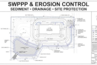 design stormwater management drainage and site grading plans