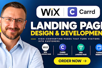 do wix landing page, carrd landing page design, cro landing page, carrd website