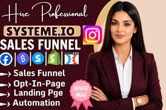 build systeme io landing page systeme io website systeme io sales funnel course