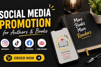 do social media promotion for authors and books