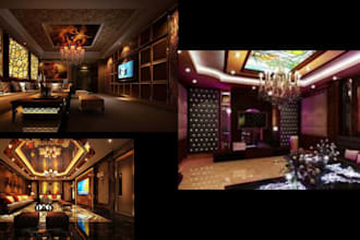design 3d spa, medical spa, wellness center, salon interior and beauty salon