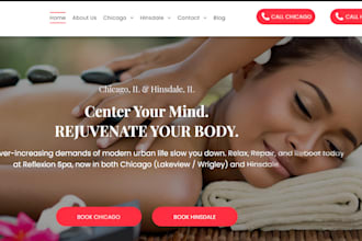 design wix med spa website aesthetic clinic beauty booking website