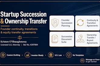 draft an airtight startup founder succession planning agreement