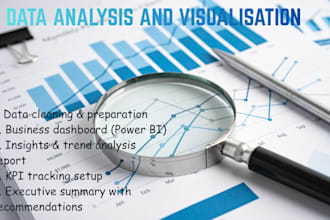 do data analysis and build dashboards in excel or powerbi