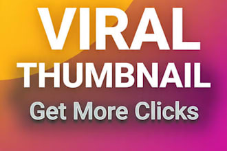 create viral youtube thumbnail with 24 hours delivery