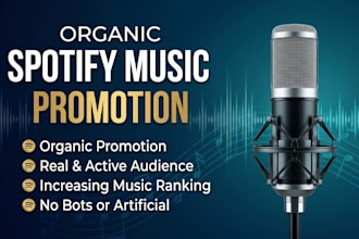 do organic spotify song music album track playlist promotion and marketing