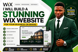 build a stunning wix website for your business or band