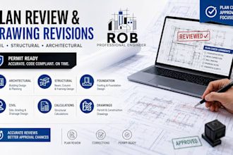 review civil and structural architectural permit plans in florida texas ca il