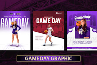 design professional sports social media graphics and media kits