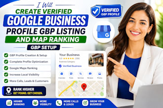 create verified google business profile gbp listing and map ranking gbp setup